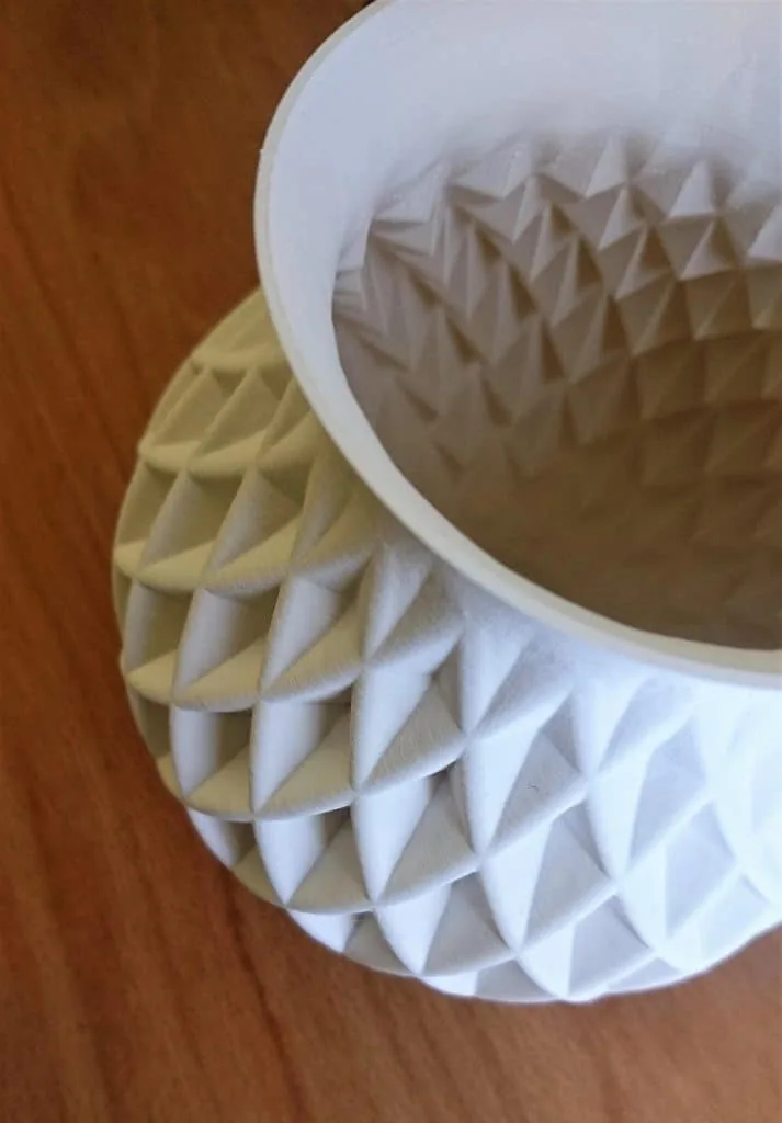 3D-gedrucktes Kunststoffteil, organische Form