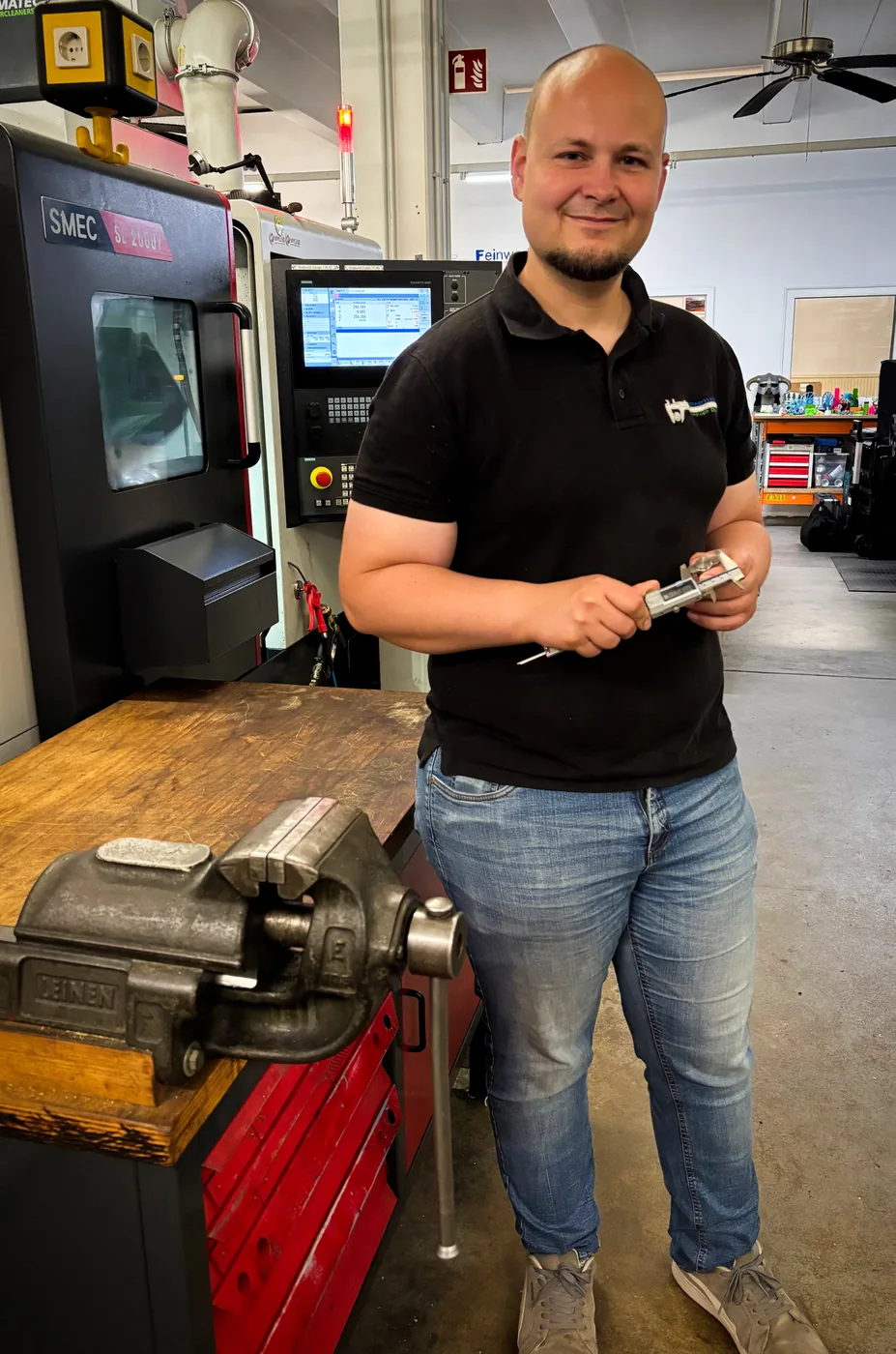 Christoph Daubner in seiner Werkstatt